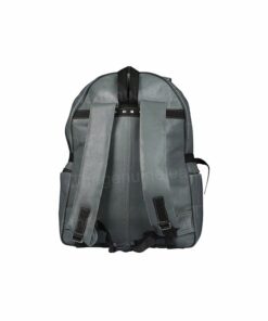 Gray Genuine Leather Backpack