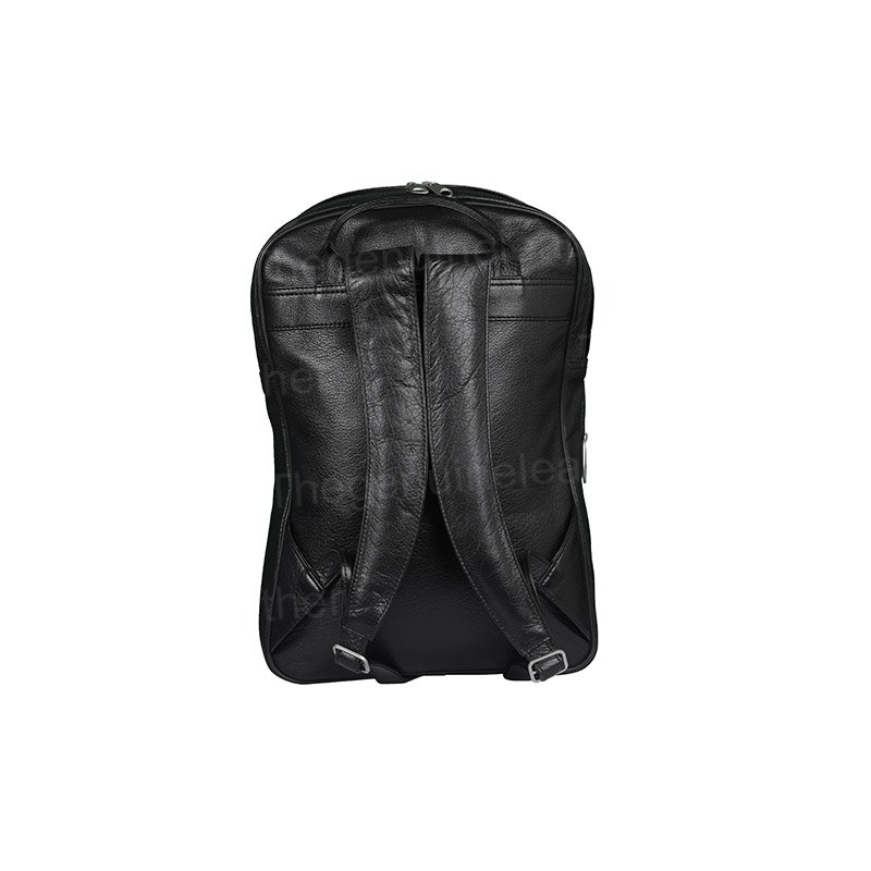 Handmade Genuine Black Leather Backpack