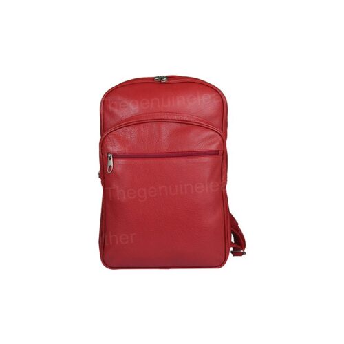 Handmade Genuine Red Backpack
