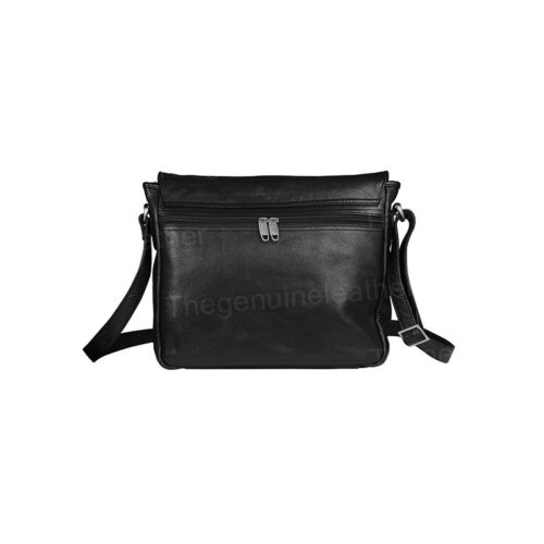 Vintage Black Crossbody Laptop Messenger Black Bag