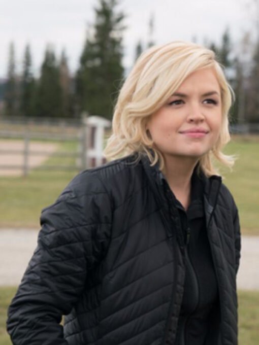 Jessica Amlee Heartland Quilted Black Jacket