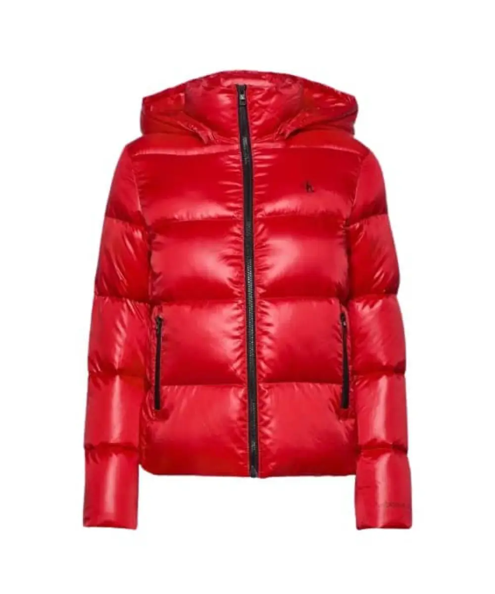 Mens red puffer clearance coat