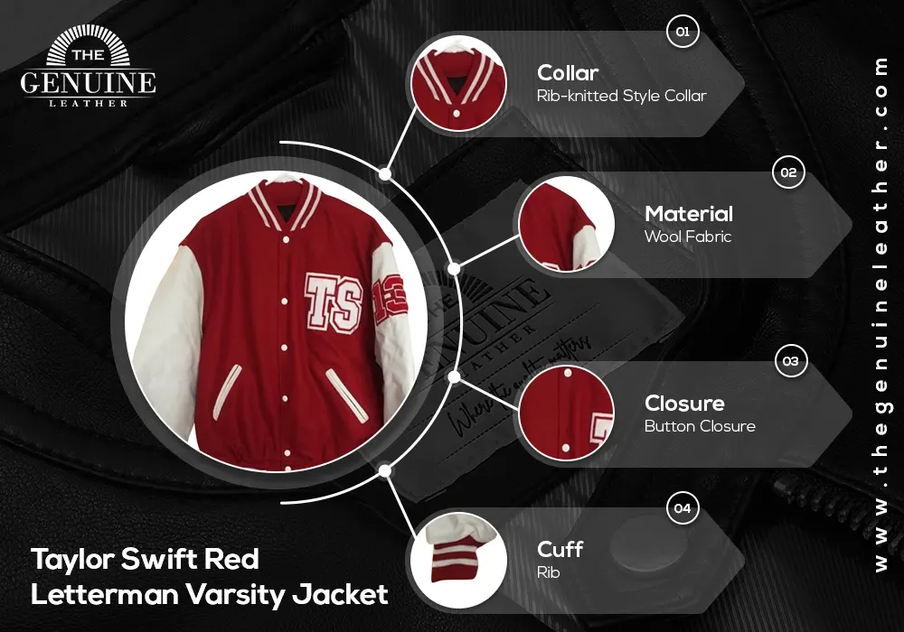 Taylor Swift Red Letterman Varsity Jacket