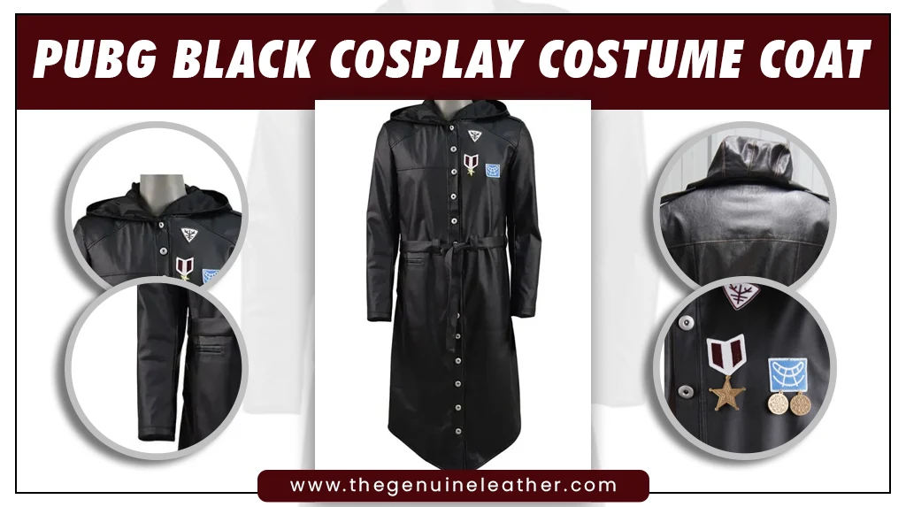 PUBG Black Cosplay Costume Coat