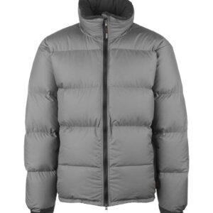 Grey Winter Hooded Down Jacket