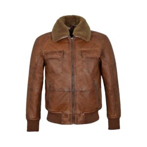 Men’s AIR Force Fur Collar Bomber Jacket