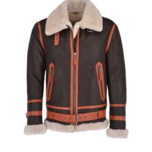 Men's Flying Aviator Shearling Bomber Jacket