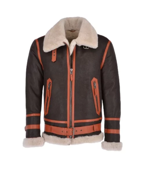 Men's Flying Aviator Shearling Bomber Jacket