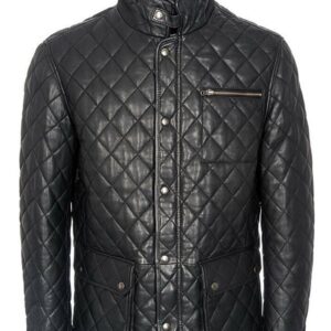 Men’s Cafe Racer Lightweight Stylish Black Leather Jacket