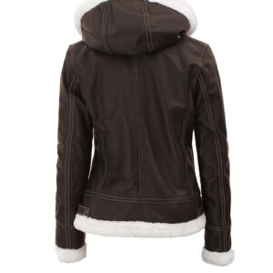 アイレネ　FUR HOODED LEATHER JACKET 滝沢カレン　着用 アイレネ FUR HOODED LEATHER JACKET 滝沢カレン 着用（UNTITLED