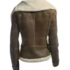 Women’s Brown Leather Fur leather Jacket