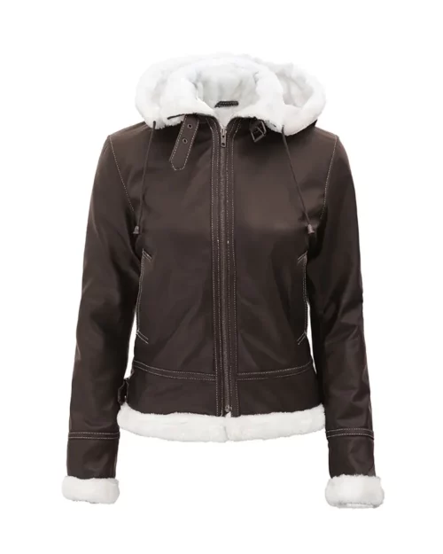 Womens Shearling Brown Jacket