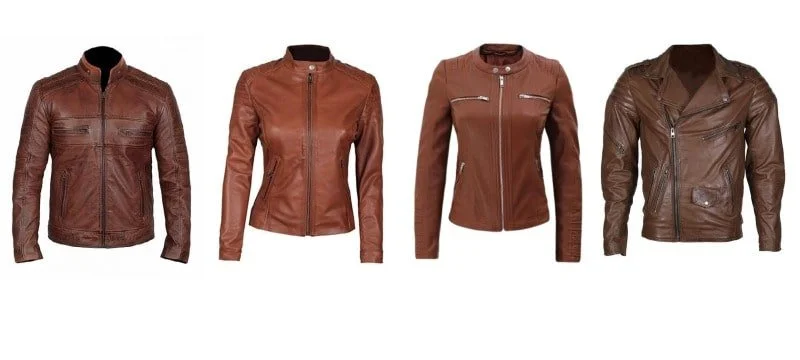 Biker Brown Leather jackets