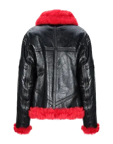 McQ Alexander McQueen Red fur Jacket
