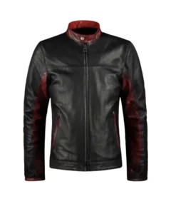 Mens Retro Black Leather Jacket