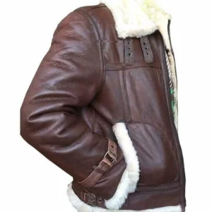 RAF B3 Aviator Brown Shearling Bomber Jacket