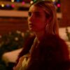 Sloane Holidate (2020) Emma Roberts Red Fur Coat