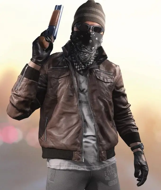 Battlefield 5 Video Game Death Dealer Brown Leather Jacket