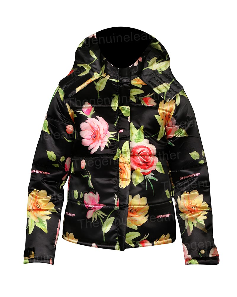Emily In Paris Emily Cooper Floral Puffer Jacket