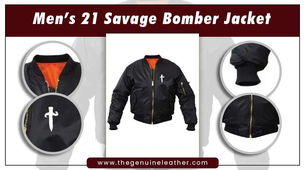 Men’s 21 Savage Bomber Jacket