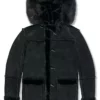 Men’s Aviator Denali Black Fur Hooded Jacket