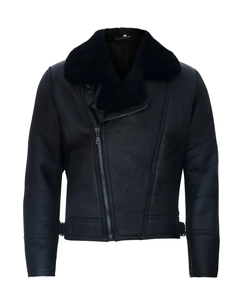 Men’s Aviator Leather Shearling Jacket