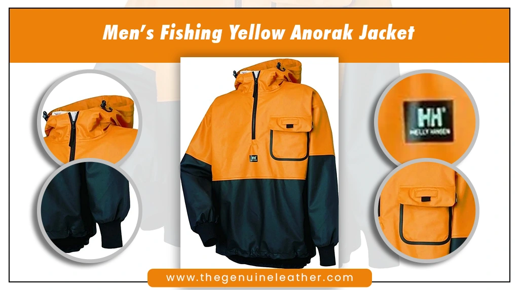 Men’s Fishing Yellow Anorak Jacket
