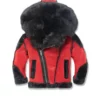 Men’s Insulated Fur Hooded Jacket