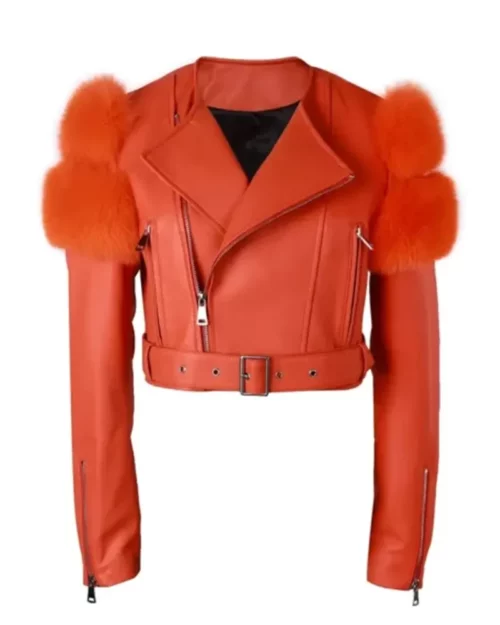 Women’s Motorcycle Trimmed Jacket