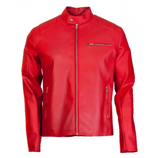 New Design Biker Red leather biker Jacket