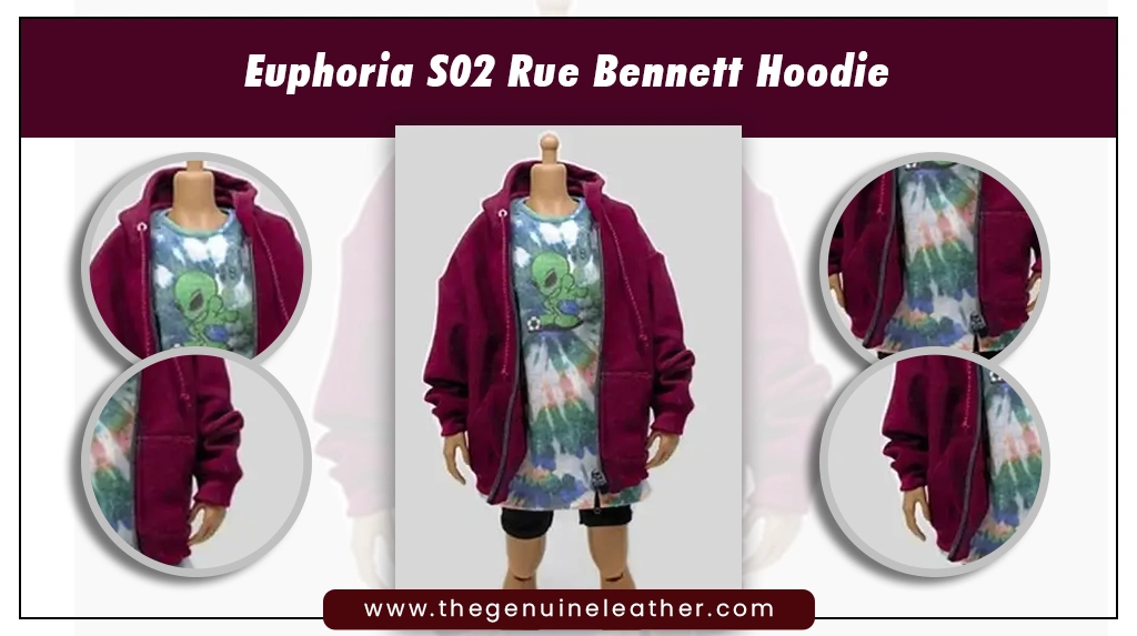 Euphoria Rue Bennett Hoodie - Zendaya Purple Hoodie - Women Outfits