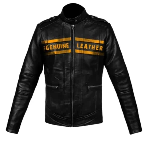 Men Cafe Racer Leather Jacket