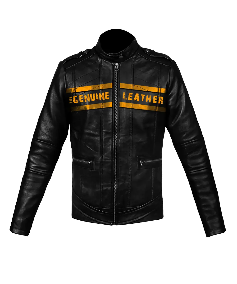 Men Cafe Racer Leather Jacket