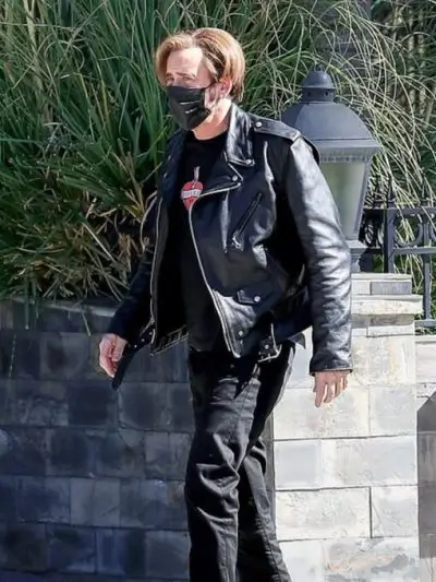 The Unbearable Weight of Massive Talent Nicolas Cage Black Biker Leather Jacket