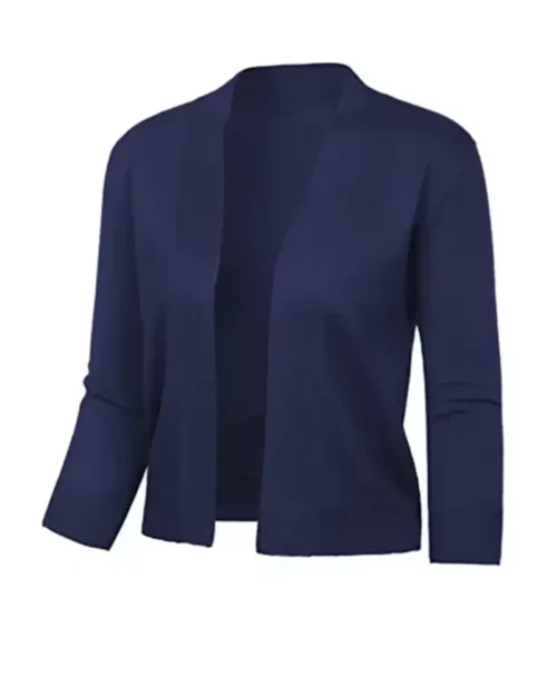 Women’s Navy Cropped Cardigan