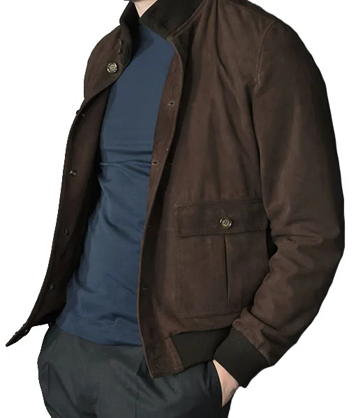 The Takedown Laurent Lafitte (François Monge) Suede Leather Jacket