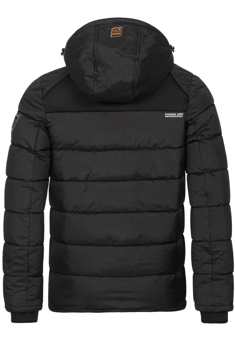 Mens Winter Geographical Norway Warm Quilted Jacket