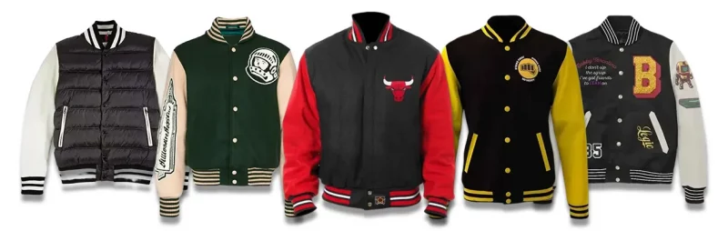 Mens College Varsity Jacket Baseball Vintage Leatherman Jacket