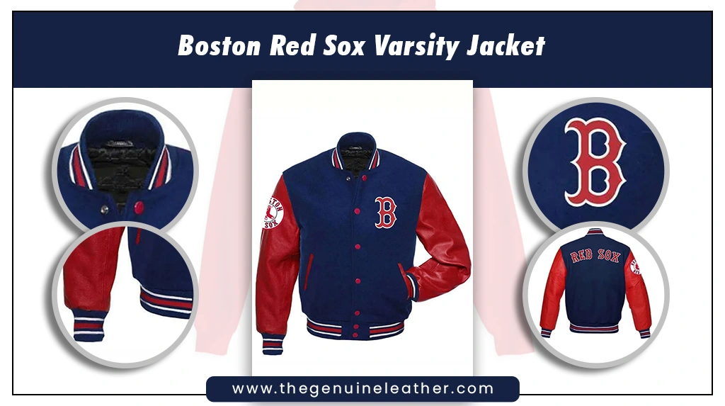 Boston Red Sox Varsity Jacket  Boston Red Sox Baseball Bomber Jacket