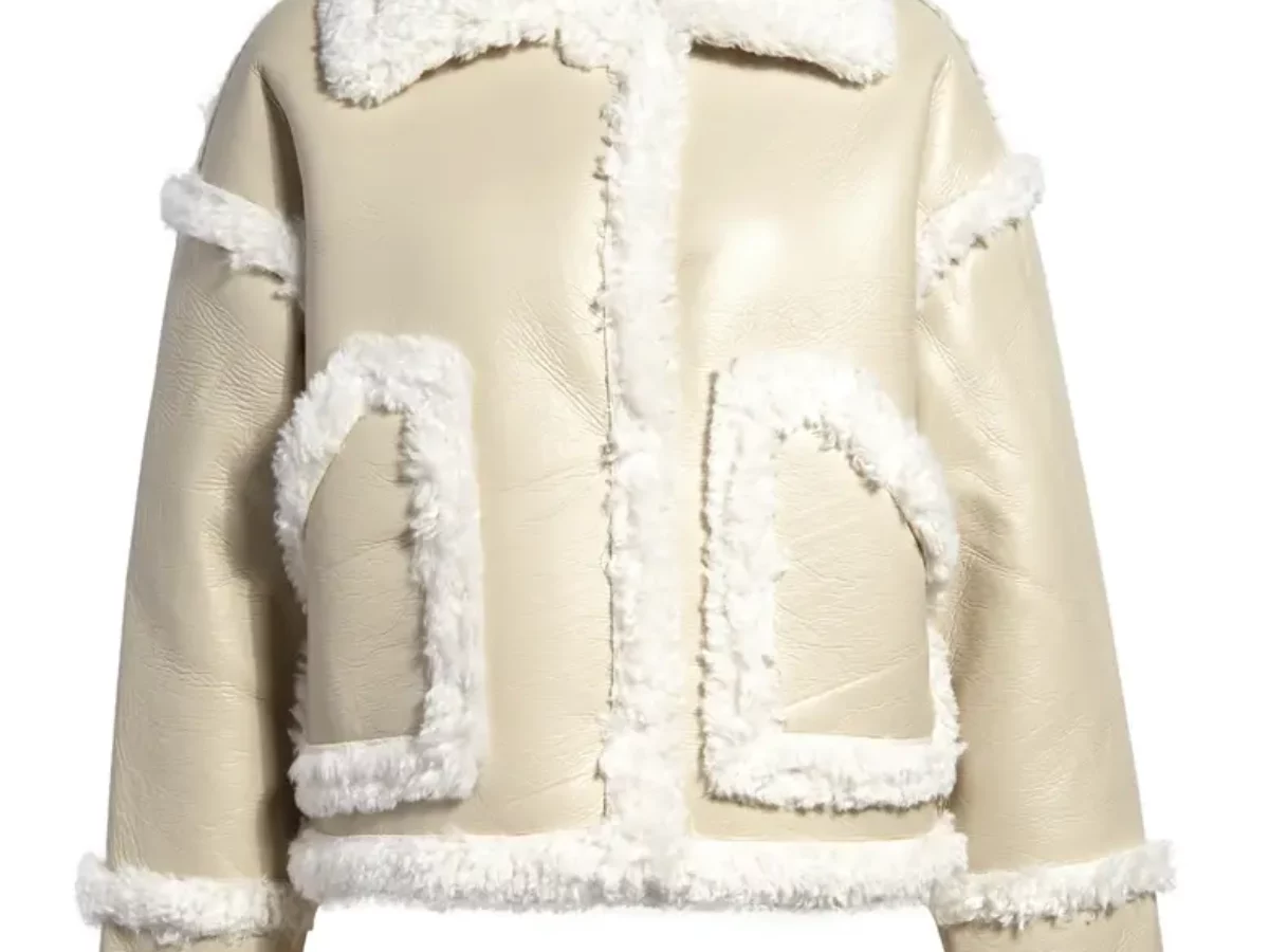 Cruella (2021) Emma Stone Faux Shiny Leather Jacket