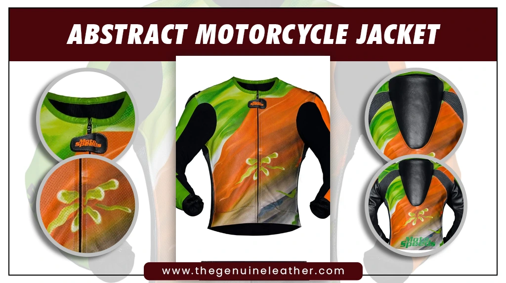Abstract Motorcycle Jacket