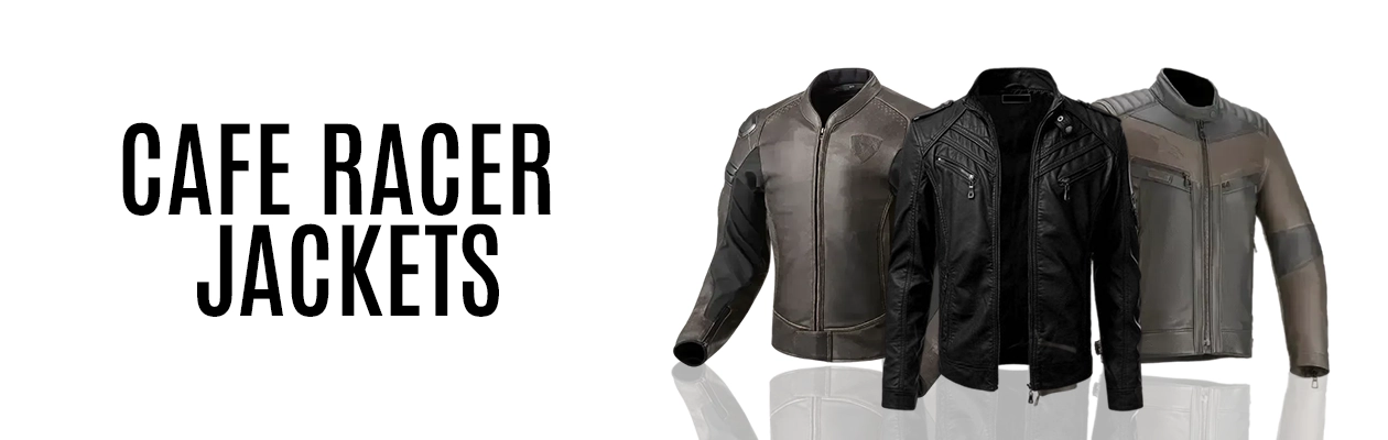 Mens vintage cafe on sale racer leather jacket