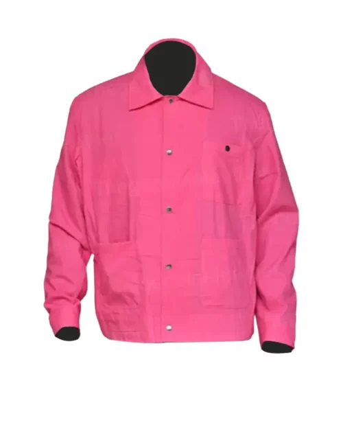 Mens Pink Oversized Jacket