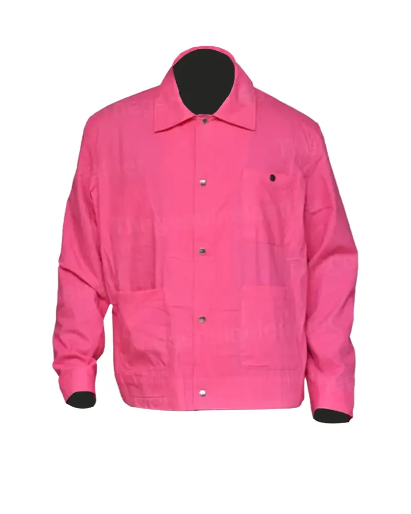 Mens Pink Oversized Jacket