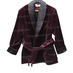 Burgundy Smoking Jacket