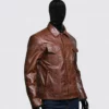 Mens Stylish Brown Leather Jacket (3)