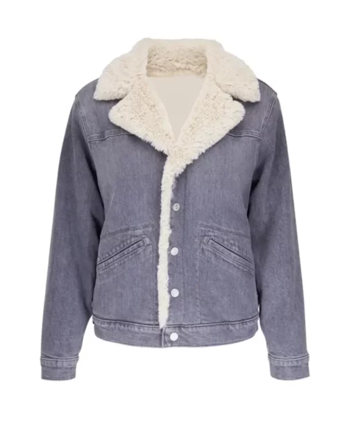 Womens Denim Fur Jacket
