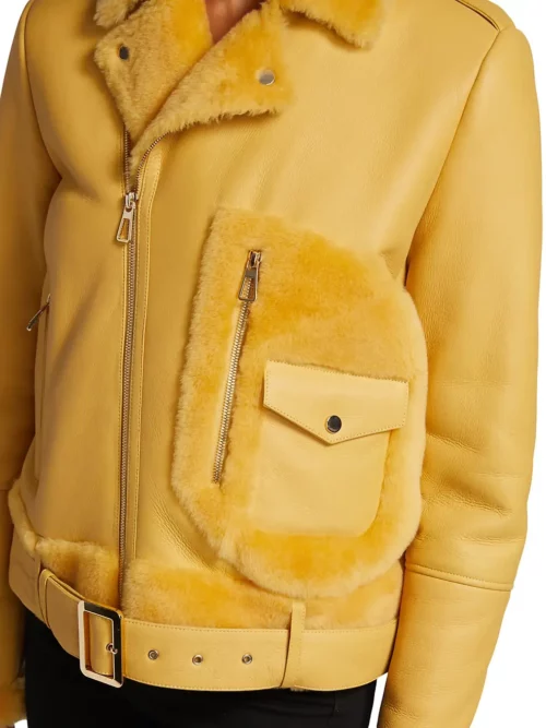 orange Aviator jacket
