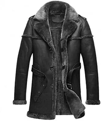 Men's B3 Grey Fur Parka Coat