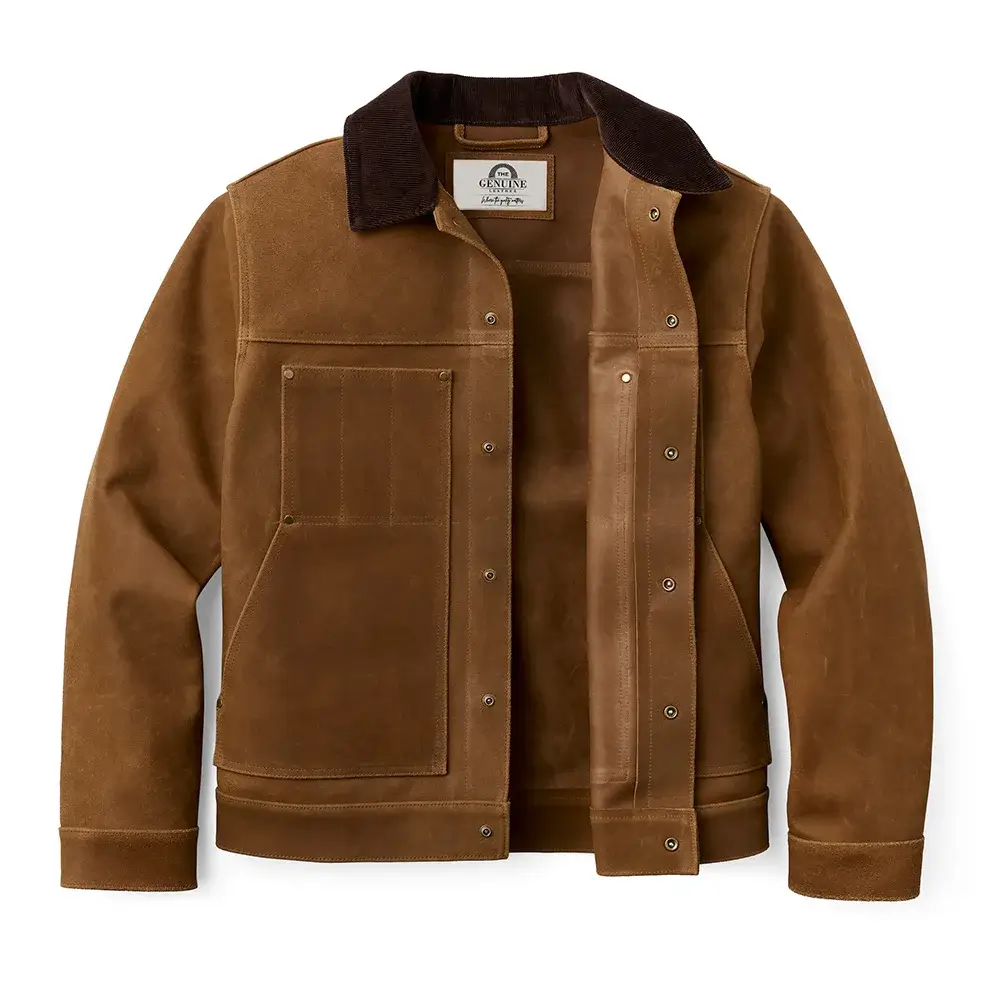 Short Cruiser Brown Leather Jacket | The Genuine Leather